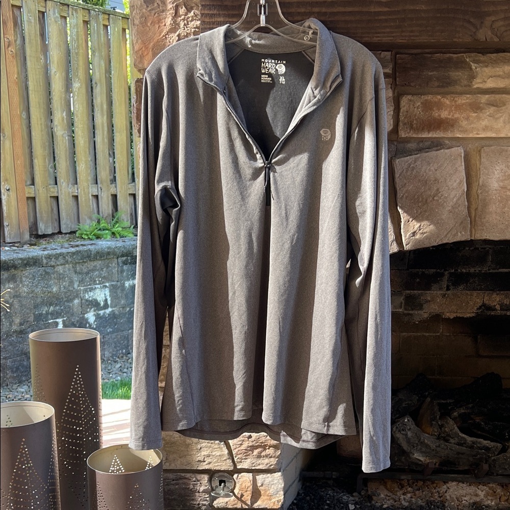 Men's Mountain Hardware Gray Long Sleeve Pullover XL